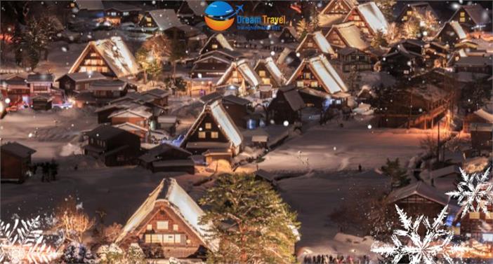 Tour Đón Giáng Sinh Tại Ngôi Làng Cổ Tích Shirakawago